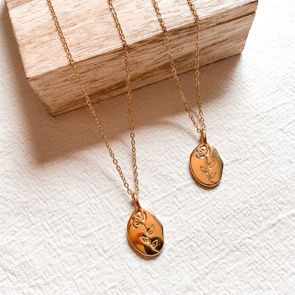 Rose Necklace Stainless Steel
